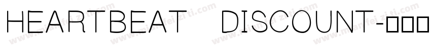 HEARTBEAT DISCOUNT字体转换